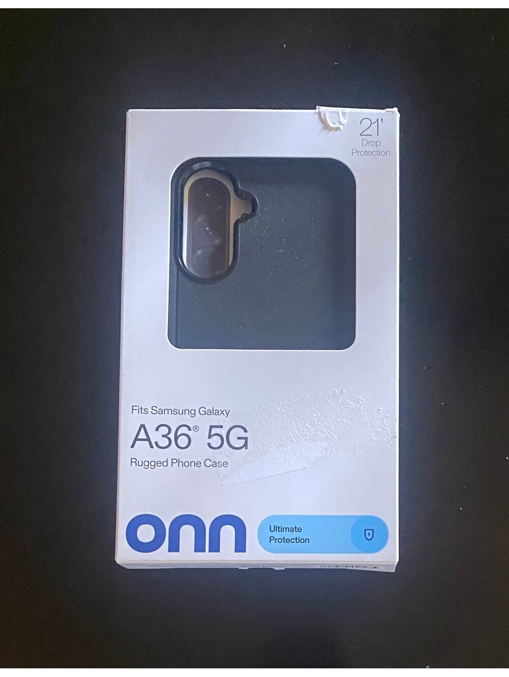 Onn Rugged Case for Samsung Galaxy A36 5G Black